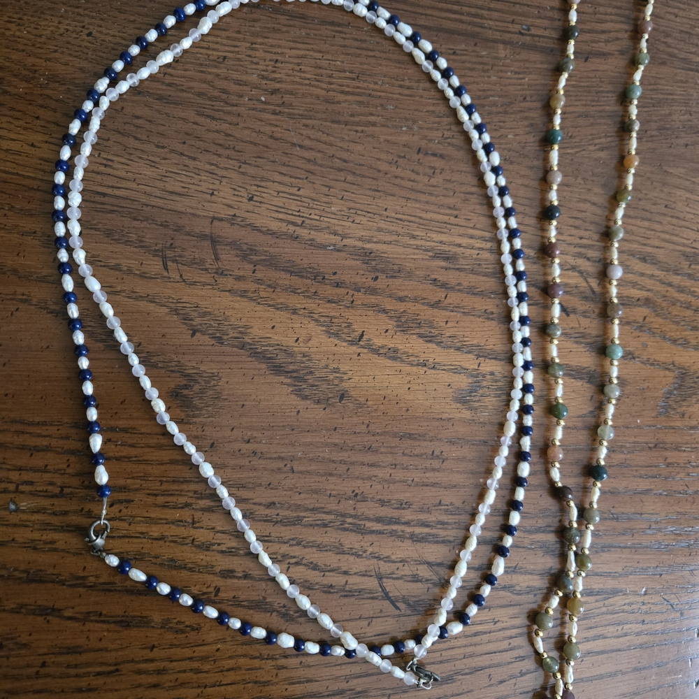Rice Pearl Necklace Bundle